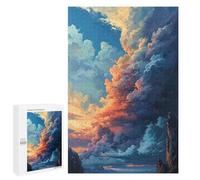 Puzzles pour Adultes 1000 PCS Clouds at Sunset Puzzle pour Adolescents Assemblage De Motifs Interaction Parent-Enfant Jeu Au Design Attrayant 1000 PCS