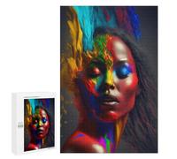 Puzzles pour Adultes 1000 PCS Colorful Abstract Portrait -7 Puzzles pour Adultes Jeux Relaxants Améliorent La Mémoire Cadeaux d'anniversaire Et De Noël Uniques 1000 PCS