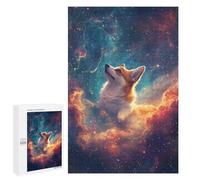 Puzzles pour Adultes 1000 PCS Cosmic Corgi Adventure Puzzles pour Adolescents - Anti-Stress - Défi Éducatif - Cadeaux De Noël Et d'anniversaire 1000 PCS
