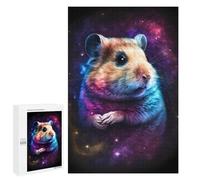 Puzzles pour Adultes 1000 PCS Cosmic Hamster Art Print Puzzle pour Adolescents Assemblage De Motifs Interaction Parent-Enfant Jeu Au Design Attrayant 1000 PCS