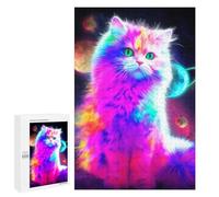 Puzzles pour Adultes 1000 PCS Cosmic Rainbow Cat Puzzle pour Adolescents Assemblage De Motifs Interaction Parent-Enfant Jeu Au Design Attrayant 1000 PCS
