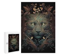 Puzzles pour Adultes 1000 PCS Cougar Wild Enchantment Puzzle pour Adultes, Jeu De Réflexion, Décoration Murale, Cadeau d'anniversaire, Cadeaux, 1000 PCS