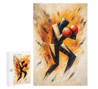 Puzzles pour Adultes 1000 PCS Cubist Abstract Boxer in Explosive Action Painting Puzzles pour Adultes, Jeux De Détente, Cadeaux pour Femmes, Cadeau d'anniversaire, Cadeaux, 1000 PCS