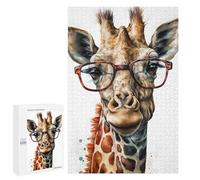Puzzles pour Adultes 1000 PCS Cute Giraffe Puzzle pour Adultes - Jeux Relaxants - Difficulté : Difficile - Cadeaux pour Les Amis Et La Famille 1000 PCS