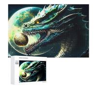 Puzzles pour Adultes 1000 PCS Dragon's Moonlit Majesty Puzzles pour Adultes : des Jeux Amusants Et des Cadeaux Originaux Et Humoristiques pour Vos Proches 1000 PCS