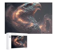 Puzzles pour Adultes 1000 PCS Eagle in Flames Artwork Puzzle pour Adultes, Jouet, Décoration Murale, Cadeau pour Femmes, pour Les Jeux 1000 PCS