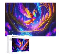 Puzzles pour Adultes 1000 PCS Enchanted Forest with Phoenix Puzzles pour Adultes : des Jeux Amusants Et des Cadeaux Originaux Et Humoristiques pour Vos Proches 1000 PCS