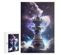 Puzzles pour Adultes 1000 PCS Ethereal Chess Piece Puzzles pour Adolescents, Jeux De Réflexion, Décoration Murale, Cadeaux De Noël Et d'anniversaire 1000 PCS