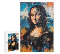 Puzzles pour Adultes 1000 PCS Expressionist Mona Lisa Puzzle pour Adultes, Jeu De Réflexion, Décoration Murale, Cadeau d'anniversaire, Cadeaux, 1000 PCS