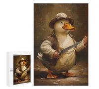 Puzzles pour Adultes 1000 PCS Funny Killer Duck Knife Puzzles pour Adolescents, Jouets, Décoration Murale, Motifs À Assembler, Cadeaux pour Les Amis Et La Famille 1000 PCS