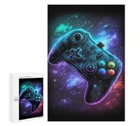 Puzzles pour Adultes 1000 PCS Galactic Gaming Controller Art -7 Puzzle pour Adolescents Assemblage De Motifs Interaction Parent-Enfant Jeu Au Design Attrayant 1000 PCS