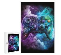 Puzzles pour Adultes 1000 PCS Galactic Gaming Controller Art Print Puzzles pour Adultes Analyse Et Logique Entraînez Votre Cerveau Et Vos Mains Jeu Intellectuel