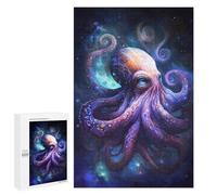 Puzzles pour Adultes 1000 PCS Galactic Octopus Art Print-4 Puzzle pour Adolescents Assemblage De Motifs Interaction Parent-Enfant Jeu Au Design Attrayant 1000 PCS