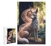 Puzzles pour Adultes 1000 PCS Japanese Kitsune Fox Puzzle pour Adultes - Jeux Relaxants - Difficulté : Difficile - Cadeaux pour Les Amis Et La Famille 1000 PCS