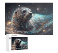 Puzzles pour Adultes 1000 PCS Magical Sea Otter A Whimsical Digital Artwork Puzzles pour Adolescents, Jeux De Réflexion, Décoration Murale, Cadeaux De Noël Et d'anniversaire 1000 PCS