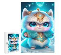 Puzzles pour Adultes 1000 PCS Magical Snow Fox Crown Puzzles pour Adolescents - Anti-Stress - Défi Éducatif - Cadeaux De Noël Et d'anniversaire 1000 PCS