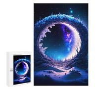 Puzzles pour Adultes 1000 PCS Magical Winter Portal Puzzle pour Adolescents Assemblage De Motifs Interaction Parent-Enfant Jeu Au Design Attrayant 1000 PCS