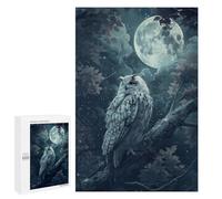 Puzzles pour Adultes 1000 PCS Moonlit Owl Puzzles pour Adolescents, Jouets, Décoration Murale, Motifs À Assembler, Cadeaux pour Les Amis Et La Famille 1000 PCS