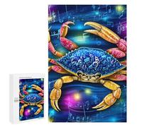 Puzzles pour Adultes 1000 PCS Music Notes Crab Art Print Puzzles pour Adolescents - Anti-Stress - Défi Éducatif - Cadeaux De Noël Et d'anniversaire 1000 PCS