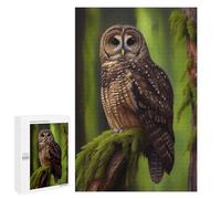 Puzzles pour Adultes 1000 PCS Northern Spotted Owl Puzzle pour Adultes - Jeux Relaxants - Difficulté : Difficile - Cadeaux pour Les Amis Et La Famille 1000 PCS
