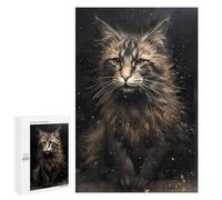 Puzzles pour Adultes 1000 PCS Norwegian Forest Cat Fable Puzzle pour Adultes - Jeux Relaxants - Difficulté : Difficile - Cadeaux pour Les Amis Et La Famille 1000 PCS