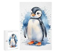 Puzzles pour Adultes 1000 PCS Penguin Watercolor Puzzle pour Adultes Jeu Manuel Décoration Murale Activités Amusantes À La Maison 1000 PCS