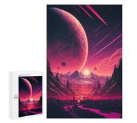 Puzzles pour Adultes 1000 PCS Planetary Sunset Landscape -1 Puzzles pour Adolescents, Jeux De Réflexion, Décoration Murale, Cadeaux De Noël Et d'anniversaire 1000 PCS
