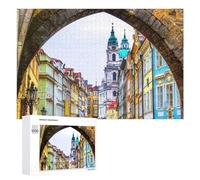 Puzzles pour Adultes 1000 PCS Prague's Colorful Architecture Puzzles pour Adolescents, Jeux De Réflexion, Décoration Murale, Cadeaux De Noël Et d'anniversaire 1000 PCS