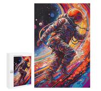 Puzzles pour Adultes 1000 PCS Puzzles Abstract Astronaut Puzzles pour Adultes - Décoration Murale - Difficile - Stimule Le Cerveau 1000 PCS