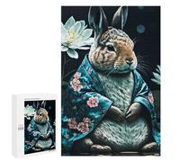 Puzzles pour Adultes 1000 PCS Puzzles Bunny Kimono Puzzles pour Adolescents Jeu Pratique Course De Vitesse Interaction Parent-Enfant 1000 PCS
