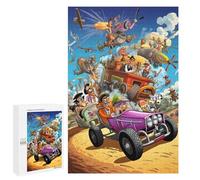 Puzzles pour Adultes 1000 PCS Puzzles Cartoon Car Adventure Puzzles pour Adolescents Jeu Manuel Décoration Parfaite Cadeaux d'anniversaire Et Cadeaux Uniques 1000 PCS
