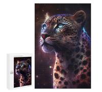 Puzzles pour Adultes 1000 PCS Puzzles Colour Galaxy Leopard Jeux De Puzzle en Famille Améliore La Mémoire Cadeaux Uniques pour Un Anniversaire Et Noël 1000 PCS