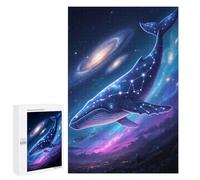 Puzzles pour Adultes 1000 PCS Puzzles Cosmic Whale Constellation in The Starry Galaxy Sky Puzzles pour Adultes Jeux en Famille Anti-Stress Interaction Parent-Enfant 1000 PCS