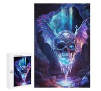 Puzzles pour Adultes 1000 PCS Puzzles Crystal Bat Skull Puzzles pour Adolescents Jeu Pratique Course De Vitesse Interaction Parent-Enfant 1000 PCS