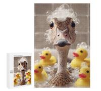 Puzzles pour Adultes 1000 PCS Puzzles Duck in Bath with Rubber Ducks Jeux De Puzzle en Famille Améliore La Mémoire Cadeaux Uniques pour Un Anniversaire Et Noël 1000 PCS