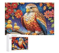 Puzzles pour Adultes 1000 PCS Puzzles Eagle with Ducklings in Fantasy Forest Puzzles pour Adolescents Jeu Manuel Décoration Parfaite Cadeaux d'anniversaire Et Cadeaux Uniques 1000 PCS