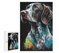 Puzzles pour Adultes 1000 PCS Puzzles German Shorthaired Pointer Puzzle pour Adultes - Décoration Murale - Idéal pour Les Parents Et Les Enfants 1000 PCS