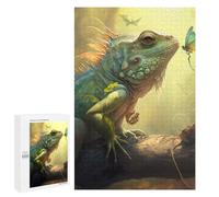 Puzzles pour Adultes 1000 PCS Puzzles Iguana on Branch Puzzles pour Adultes - Décoration Murale - Difficile - Stimule Le Cerveau 1000 PCS