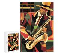 Puzzles pour Adultes 1000 PCS Puzzles Jazz Musician Art Deco Puzzle pour Adultes - Décoration Murale - Idéal pour Les Parents Et Les Enfants 1000 PCS