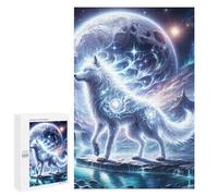 Puzzles pour Adultes 1000 PCS Puzzles Mystic Wolf Puzzles pour Adultes - Décoration Murale - Difficile - Stimule Le Cerveau 1000 PCS