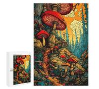 Puzzles pour Adultes 1000 PCS Puzzles Mystical Mushroom Forest-2 Puzzles pour Adolescents Jeu Manuel Décoration Parfaite Cadeaux d'anniversaire Et Cadeaux Uniques 1000 PCS