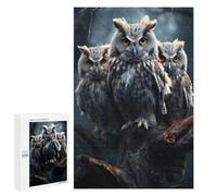 Puzzles pour Adultes 1000 PCS Puzzles Owl Triplets Puzzles pour Adolescents Jeu Pratique Course De Vitesse Interaction Parent-Enfant 1000 PCS