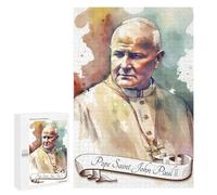 Puzzles pour Adultes 1000 PCS Puzzles Pope Saint John Paul II Puzzles pour Adultes - Décoration Murale - Difficile - Stimule Le Cerveau 1000 PCS