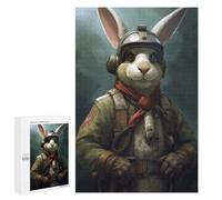 Puzzles pour Adultes 1000 PCS Puzzles Rabbit As A Pilot Puzzles pour Adultes - Décoration Murale - Difficile - Stimule Le Cerveau 1000 PCS