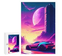 Puzzles pour Adultes 1000 PCS Puzzles Retro Car 2 Puzzles pour Adultes - Décoration Murale - Difficile - Stimule Le Cerveau 1000 PCS