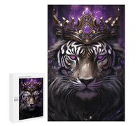 Puzzles pour Adultes 1000 PCS Puzzles Royal Tiger Majesty Puzzles pour Adolescents Jeu Manuel Décoration Parfaite Cadeaux d'anniversaire Et Cadeaux Uniques 1000 PCS