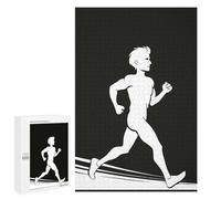 Puzzles pour Adultes 1000 PCS Puzzles Running Man Silhouette Jeu De Puzzle Casse-tête Une Œuvre d'art Cadeaux d'anniversaire Et Cadeaux Uniques 1000 PCS
