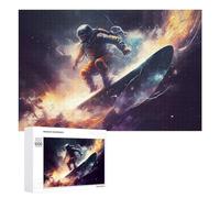 Puzzles pour Adultes 1000 PCS Puzzles Space Surfing Adventure -3 Puzzles pour Adolescents Jeu Pratique Course De Vitesse Interaction Parent-Enfant 1000 PCS