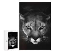 Puzzles pour Adultes 1000 PCS Puzzles The Cougar Silver Lion Puzzles Jeux Amusants mais Aussi Humoristiques Cadeaux Uniques pour Un Anniversaire Et Noël 1000 PCS