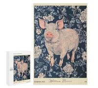 Puzzles pour Adultes 1000 PCS Puzzles William Morris Pig Floral Jeu De Puzzle Casse-tête Une Œuvre d'art Cadeaux d'anniversaire Et Cadeaux Uniques 1000 PCS
